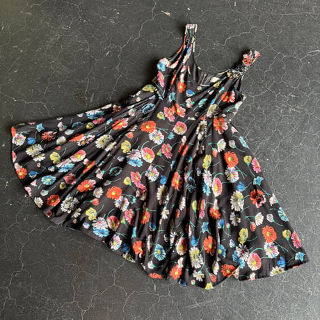 FLOWER DESIGN DRESS [S-4637]
