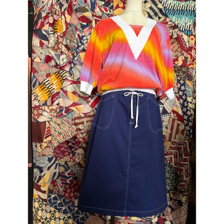 STITCH DESIGN SKIRT [S-4452]