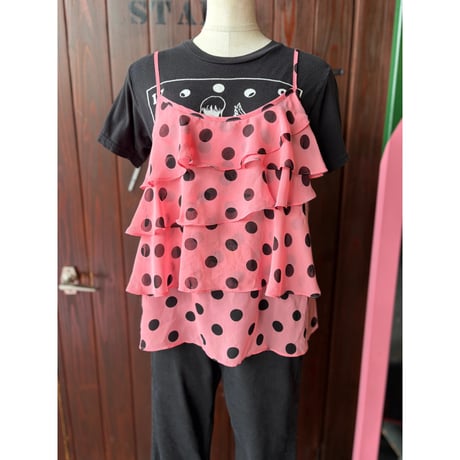 DOT FRILL CAMISOLE [S-4513]