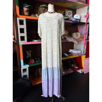90'S FLOWER RAYON DRESS [S-4780]