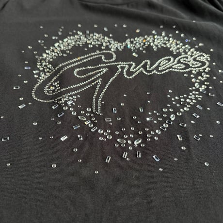 ”GUESS” HEART STONE TEE [S-4178]