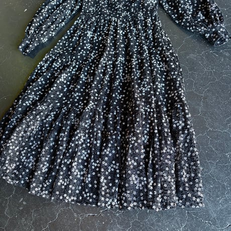 LACE TULLE LONG DRESS [S-4896]