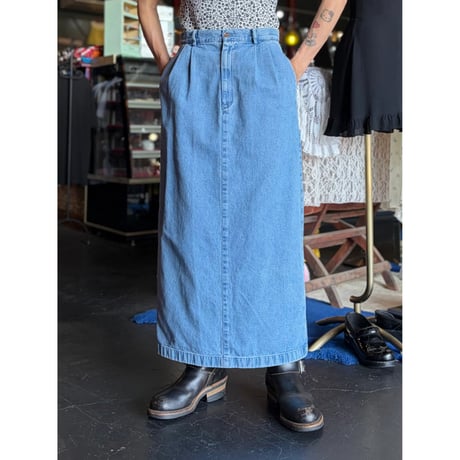 DENIM LONG SKIRT [S-4437]