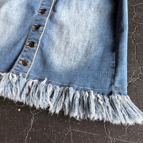 DENIM MINI SKIRT [S-4442]