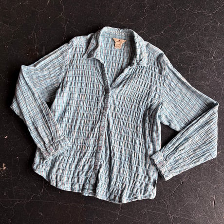 CHECK SHIRRING SHIRT [S-4848]