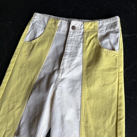 2TONE COLOR DENIM PANTS [S-4601]