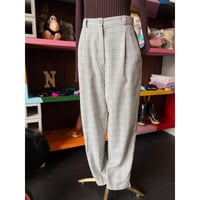 90’S CHECK TUCK PANTS [S-0575]