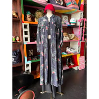 FLOWER SHIRT LONG DRESS [S-4823]