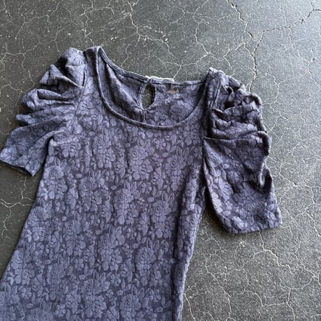 LACE PUFFSLEEVE TOPS [S-4335]