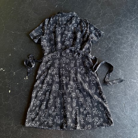 FACE PRINT SHIRT DRESS [S-4243]