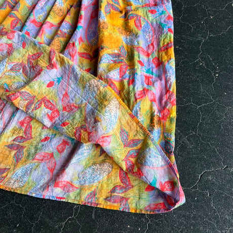 COLORFUL LEAF CAMISOLE DRESS [S-4426]