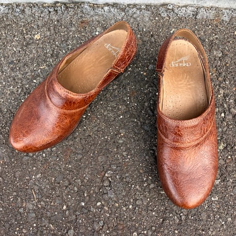 Dansko FLOWER LEATHER SABOT 24.0-24.5cm [S-4503]