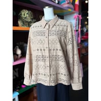 ”Chico’S” COTTON LACE SHIRT [S-5043]