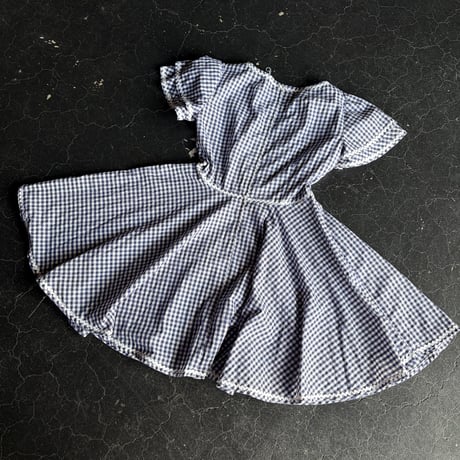 60-70'S GINGHAMCHECK DRESS [S-4370]
