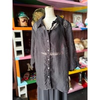 PATTERN SHEER OVER SHIRT [S-4822]