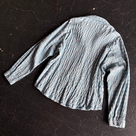 CHECK SHIRRING SHIRT [S-4848]