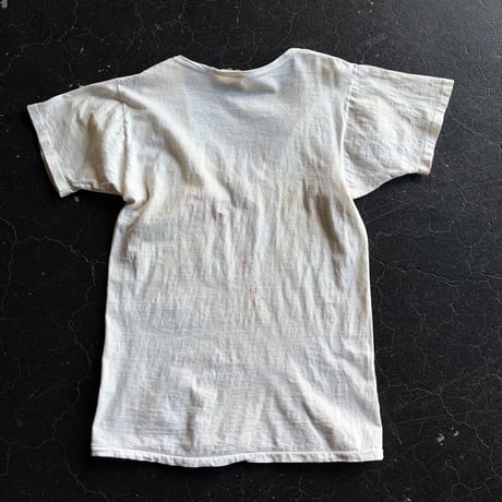 70'S FRUIT OF THE LOOM PAINT COTTON TEE [S-4479]