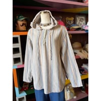 STRIPE HOODIE COTTON SHIRT [S-4791]