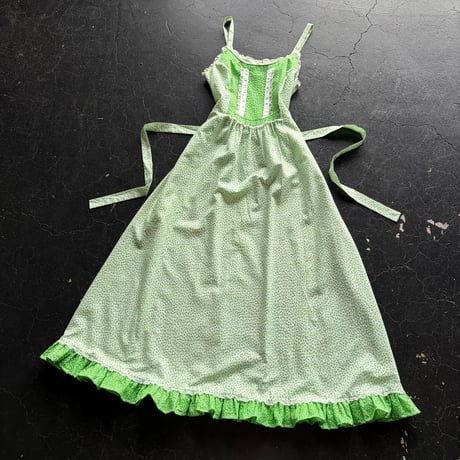 70’S FLOWER LONG DRESS [S-4585]