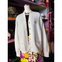 60’S LETTERD WOOL KNIT CARDIGAN [S-1361]
