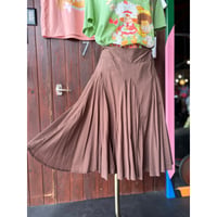ROUND FLARE COTTON SKIRT [S-3435]