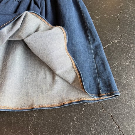 FRILL DENIM SKIRT [S-4441]