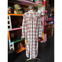 CHECK LONG DRESS [S-4850]