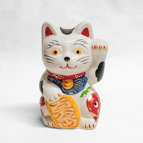 Hand-Painted Japanese Lucky Cat （M）  / 八木作 招き猫鯛（中）