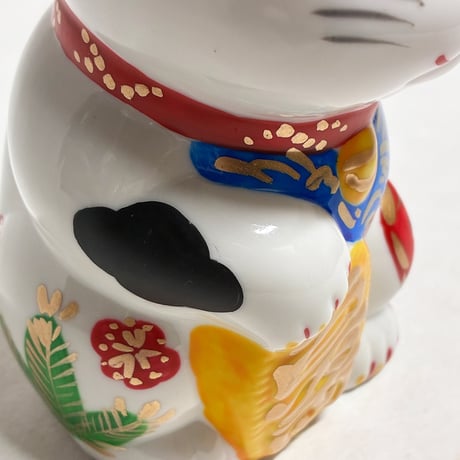 Hand-Painted Japanese Lucky Cat （M）  / 八木作 招き猫鯛（中）