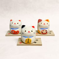 Hand-Painted Japanese Fortune Cat / 手描き縁起猫