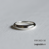 剣腕リングSWORD-M｜4.0mm幅｜シルバー925｜ 【Laugh＆Yoke】｜Artisan Works