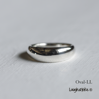 大ぶり甲丸リングOval-LL｜6.1mm｜シルバー925｜ 【Laugh＆Yoke】｜Artisan Works