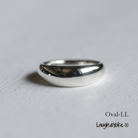 大ぶり甲丸リングOval-LL｜6.1mm｜シルバー925｜ 【Laugh＆Yoke】｜Artisan Works