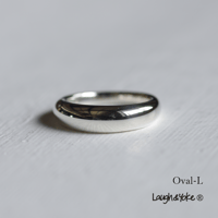 甲丸リングOval-L｜5.0mm｜シルバー925｜ 【Laugh＆Yoke】｜Artisan Works