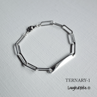 チェーンブレスレットTERNARY-1｜4.3mm幅｜シルバー925｜ 【Laugh＆Yoke】｜Artisan Works