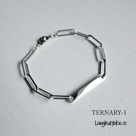 チェーンブレスレットTERNARY-1｜4.3mm幅｜シルバー925｜ 【Laugh＆Yoke】｜Artisan Works