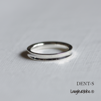 逆甲丸リングDENT-S｜3.0mm幅｜シルバー925｜ 【Laugh＆Yoke】｜Artisan Works