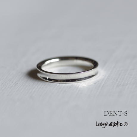 逆甲丸リングDENT-S｜3.0mm幅｜シルバー925｜ 【Laugh＆Yoke】｜Artisan Works