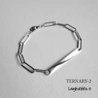 チェーンブレスレットTERNARY-2｜4.3mm幅｜シルバー925｜ 【Laugh＆Yoke】｜Artisan Works