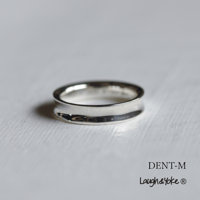 逆甲丸リングDENT-M｜4.1mm幅｜シルバー925｜ 【Laugh＆Yoke】｜Artisan Works