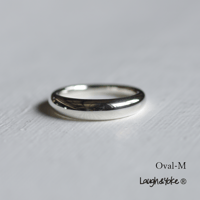 甲丸リングOval-M｜4.3mm｜シルバー925｜ 【Laugh＆Yoke】｜Artisan Works