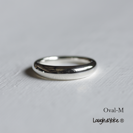 甲丸リングOval-M｜4.3mm｜シルバー925｜ 【Laugh＆Yoke】｜Artisan Works