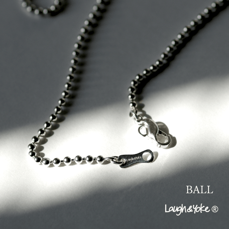 チェーンネックレスBALL｜2.3mm幅｜シルバー925｜ 【Laugh＆Yoke】｜Artisan Works