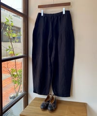 パンツ HEAVENLY ヘブンリー ヘビーリネンタックパンツ ブラック 3637041