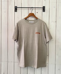Tシャツ AMERICANA アメリカーナ ラフィ天竺プリントT ライトグレー BRF-M-847A/3