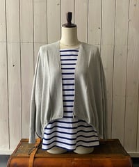 カーディガン mao made マオメイド やわらかコットンドロストカーディガン オートミール 641109