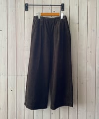 パンツ prit プリット 8ウェールコーデュロイ ワンタックワイドパンツ ブラウン  P70719