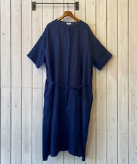 ワンピース HEAVENLY ヘブンリー リネンウエストリボンワンピース ダークネイビー 2636012