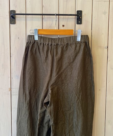 パンツ Vent d'ouest ヴァンドウェスト コットンリネンダンガリーマリンパンツ カーキ VE36602