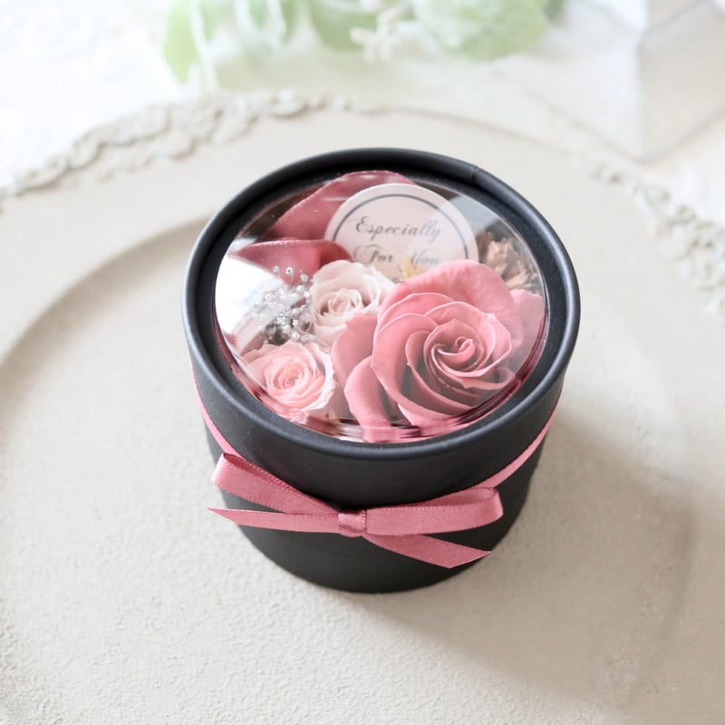 Preserved Flower】くすみピンクの大人可愛いプチフラワーボックス